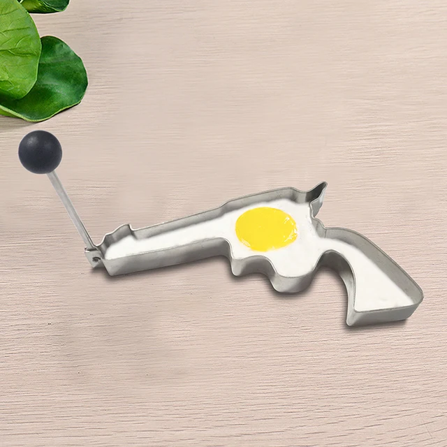 Stainless Steel Gun Shape Pancake Fried Egg Mold Egg Cooker - Buy Fried Egg  Cooker Product on Alibaba.com