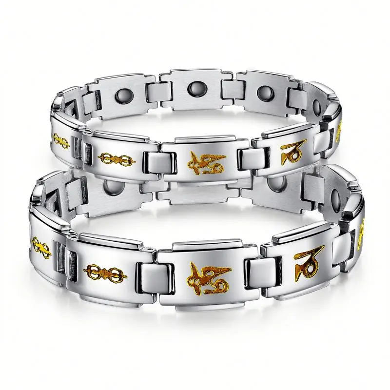 
Manufacturer Stainless Steel Mens Infrared Ion Magnet Germanium Bracelet Japan 