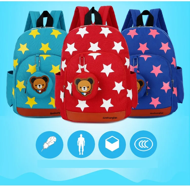 custom cartoon kids backpack high-capacity school backpack for period children boys and girls