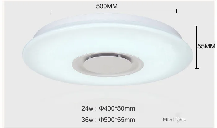 36w Blutooth Speaker Light RGB Home Ceiling Lamp Led Light Fixture of Ceiling