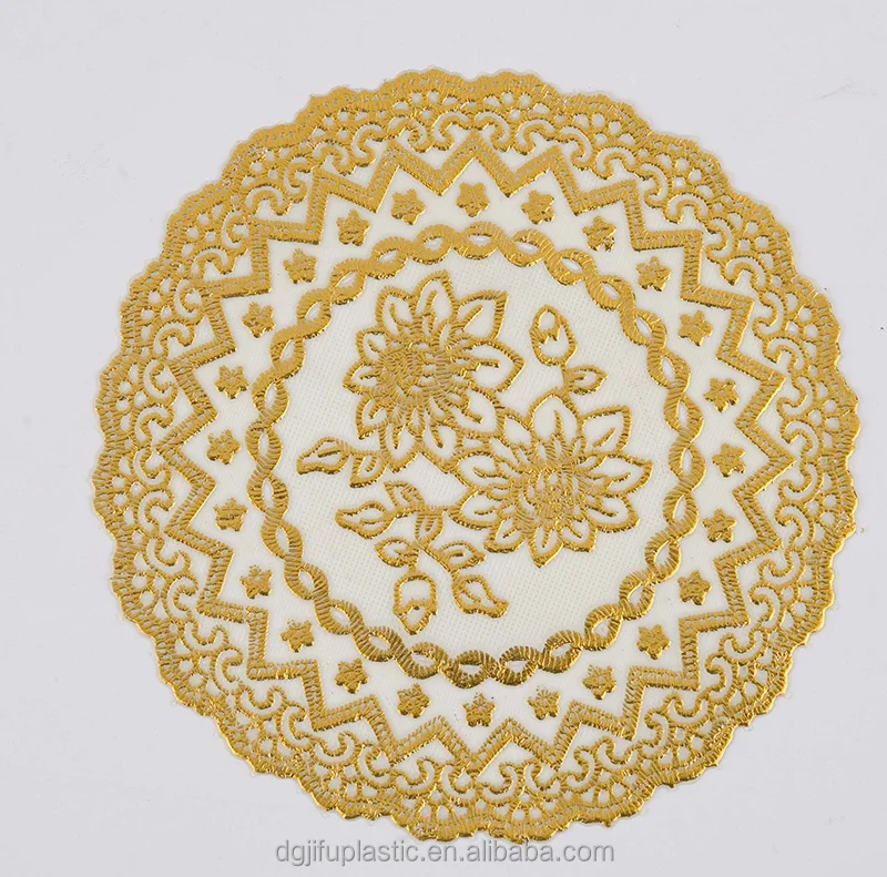 20*20cm Square,20cm Round Gold Lace Placemats Design Summary Buy 20cm Round Placemats,Gold