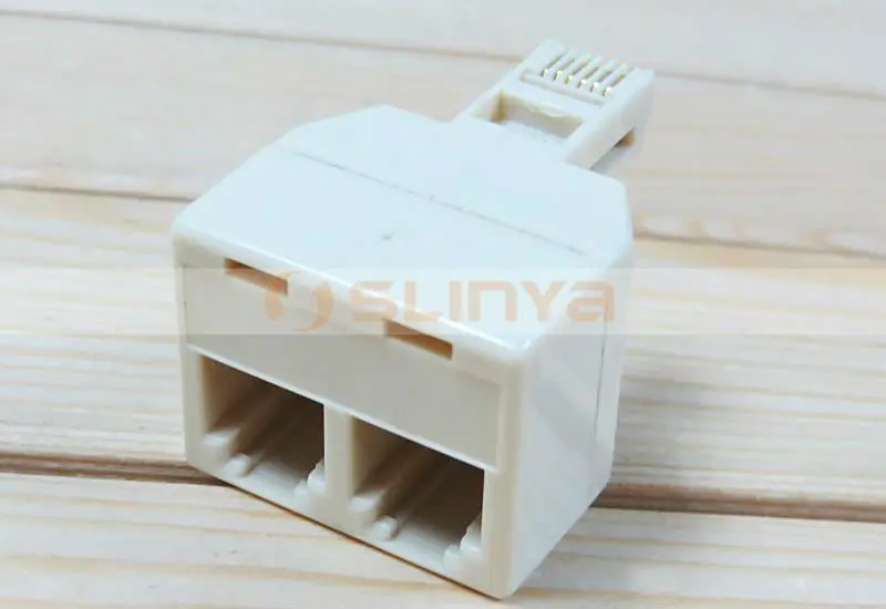 2-Pack RJ11 RJ12 RJ25 Phone Line Cable Coupler to Female Connector 6P6C Adapters 