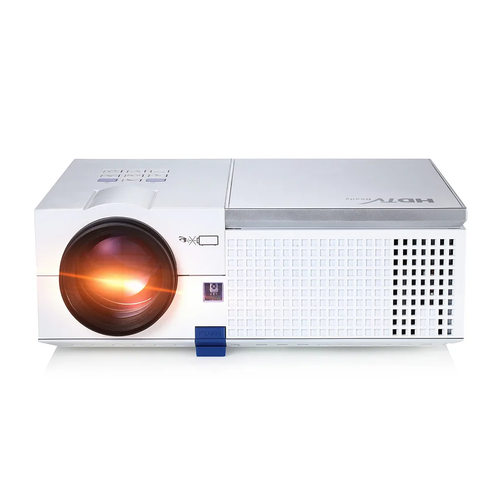 

portable led proyector 3200 lumens led video smart projector for home theater movie, White/golden/ black