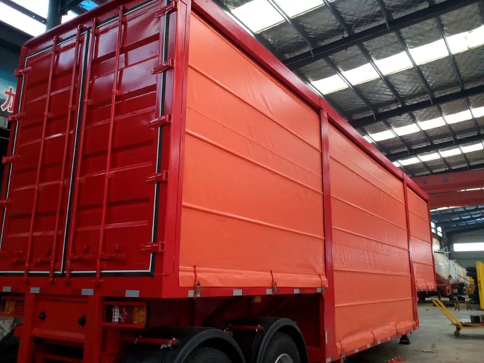 3 Axle 40ft Curtain Side Semi Trailer Side Steel Wall Semi Trailer Side