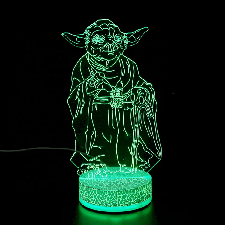 Yoda USB led night lights 3d kids table lights gift item for children