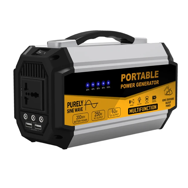 

250W 250Wh 67500mAh solar power generator / Station dc ac power supply solar/home solar power system