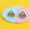 custom design enamel earring stud soft silver custom earrings with logo stud earring