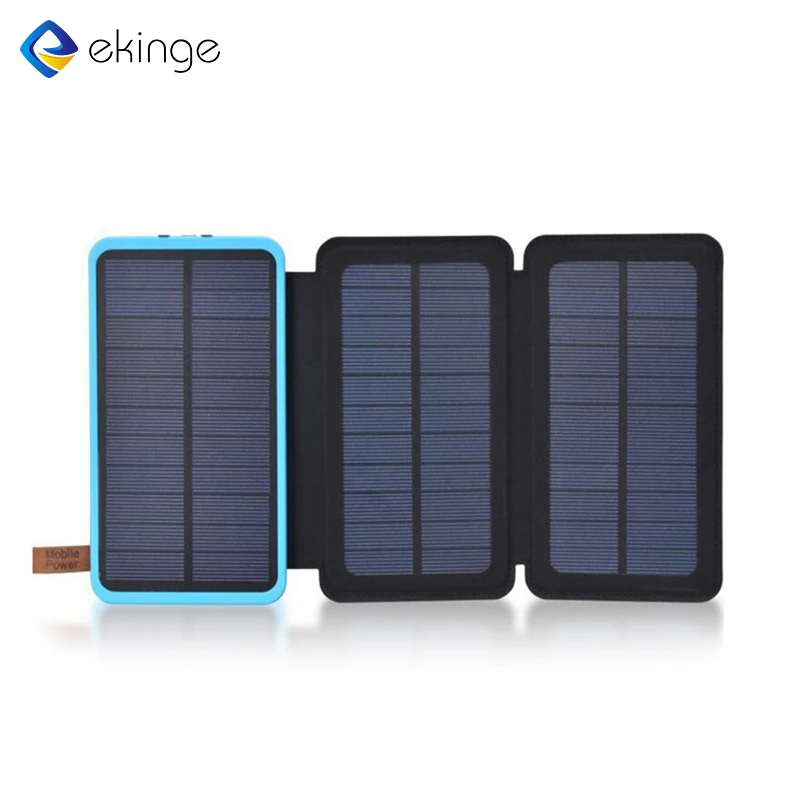 

Ekinge Portable Waterproof 10000mAh Solar Mobile Charger Power Bank for Mobile phones