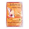 Bottoms up cocktail Party 3d embossed retro beer poster wall decor bar pub car metal tin signs home metal sign