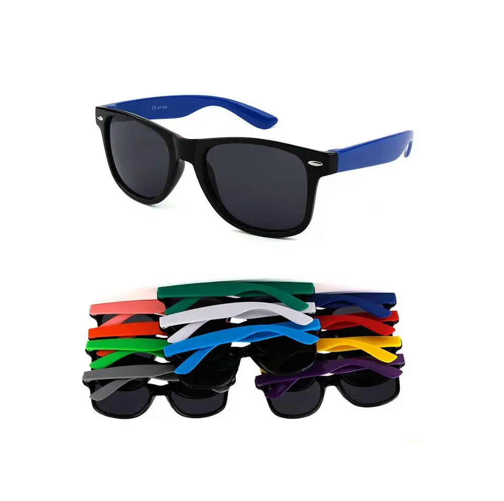 

Hot selling free logo printing sunglasses Wholesale unisex promotional plastic sunglasses 2019