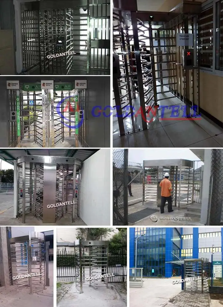 Electronic Turnstile Barrier Gate with 0.2s Barrier Open/Close RS485 Communication and 600mm Passage Width