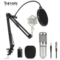 

BM700PP Mic Bm 800 omnidirectional podcast studio recording electret condenser microphone pc professional set