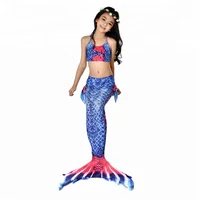 

Recommend Hot Sell Wholesale Children 3PC Girls Princess Party Swimsuit Swimwear Flipper Kids Mermaid Tail For Swimming