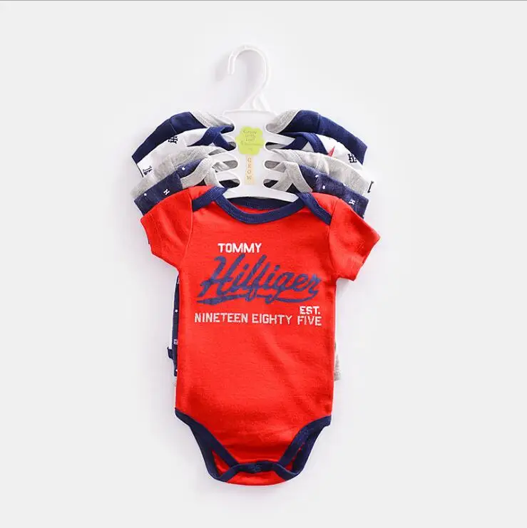 

Wholesale plain cotton onesie baby clothing knitted sets 5pcs