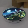 LED Full Color Print Wireless Charger Power Bank 5000mAh (With Battery) with Crystal Box Packing