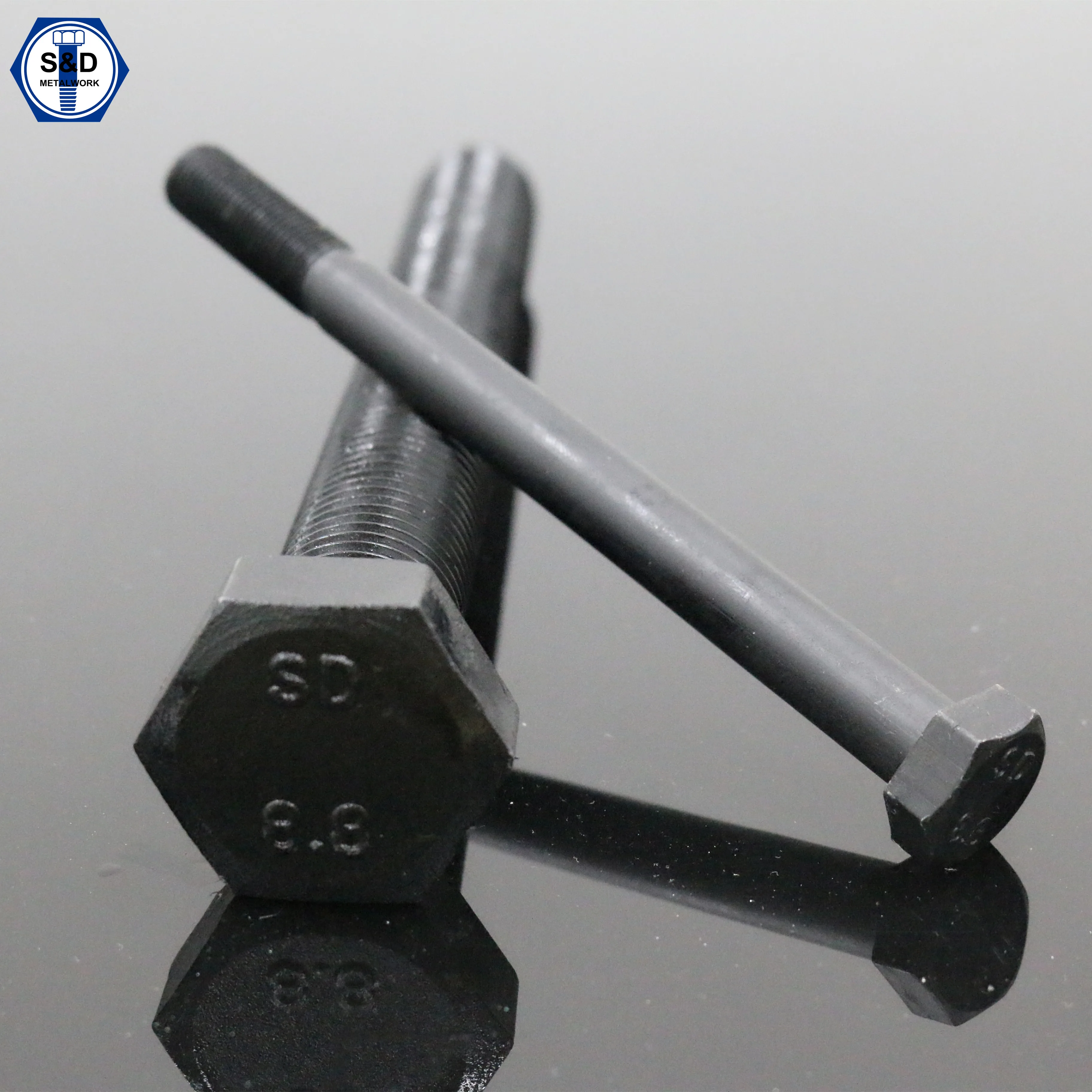 
HDG bolt and nut DIN931 & DIN933 hex bolts nuts screw 