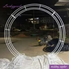LDJ900 white round indoor stage decoration flower arch personalized metal arch gate