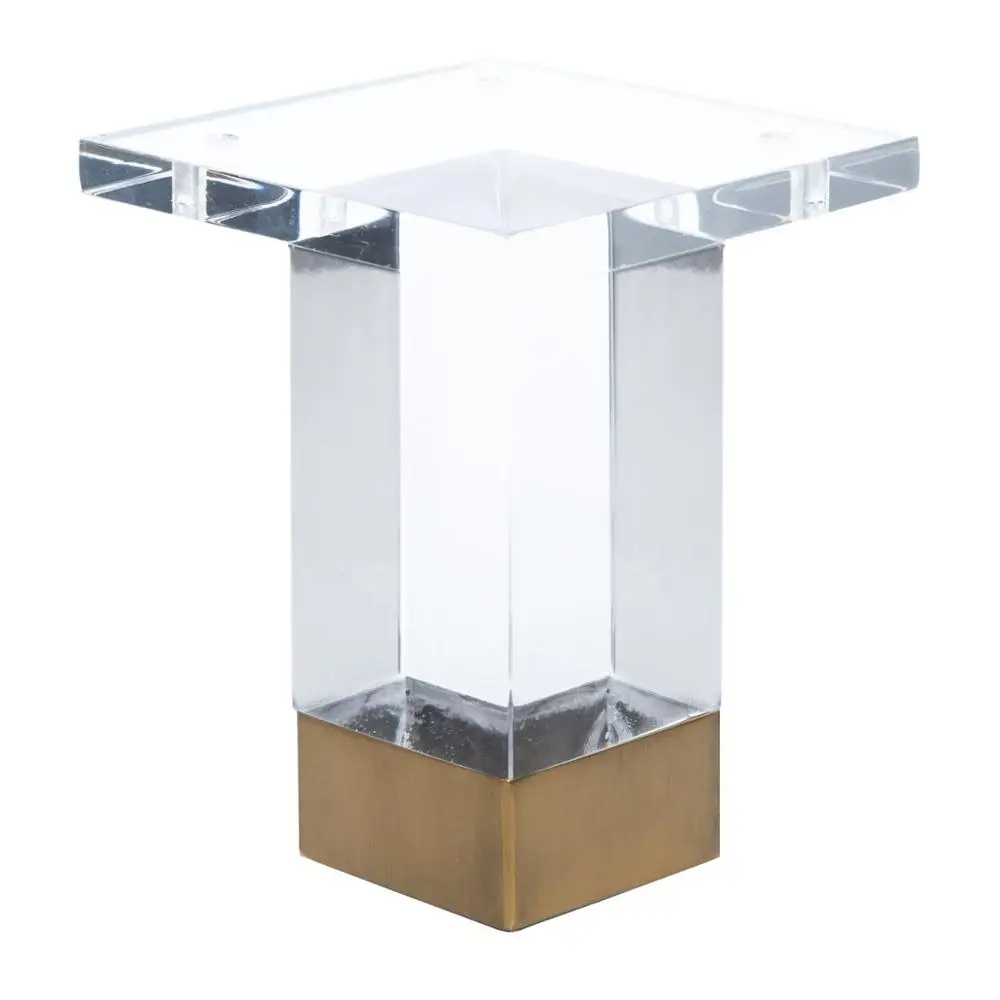 Modern 4 Inch Acrylic And Rose Gold Sofa Legs Dresser Leg Chrome Rose Gold Sofa Legs Dresser Leg Chrome