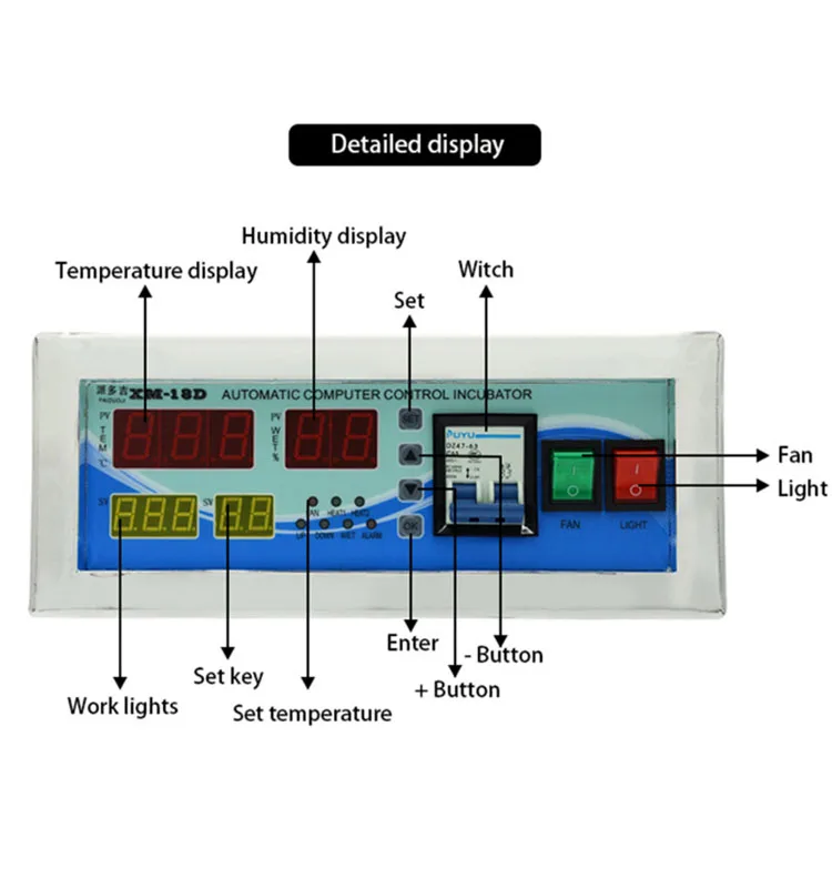 Xm-18e Multifunctional Automatic Incubator,Temperature & Humidity ...