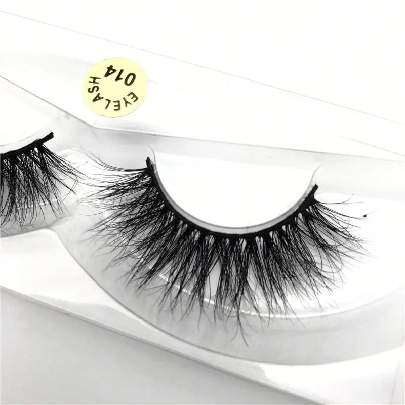 

3d Double Layered Mink Fur Eye Lashes, Natural black