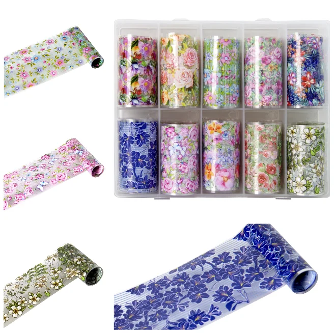 

Fashional Cute Flower Gel Nail Stickers Professional Nail Polish Stickers, As the picture shows