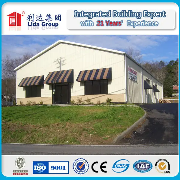 Metal building construction design large span single two story steel structure warehouse building