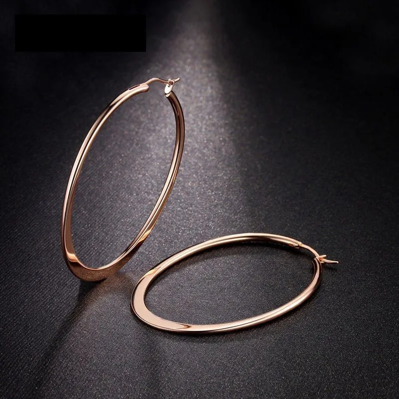 

New 2018 Latest Fashion 925 Sterling Silver Hoop Women Earrings