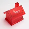 house shaped money box design,personalized red transparent money box,money storage box
