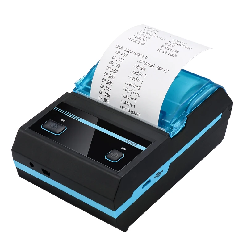 

MHT-P5801 58mm 2inch thermal printer mobile bluetooth sticker label printing maker machine, Blue;red;yellow;green;black