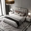 Bed room furniture bedroom set storage bed microfiber leather Bentley bed
