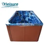 Rectangle shape massage 3-5 person hot tub spa with warm and cold