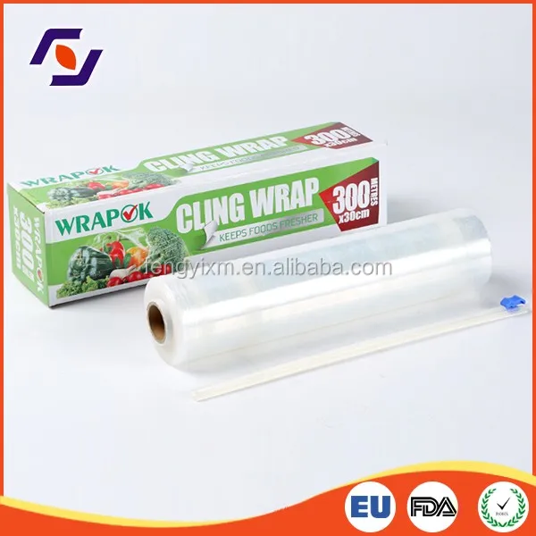 Wrapok high quality food packing custom stretch film coloured plastic wrap