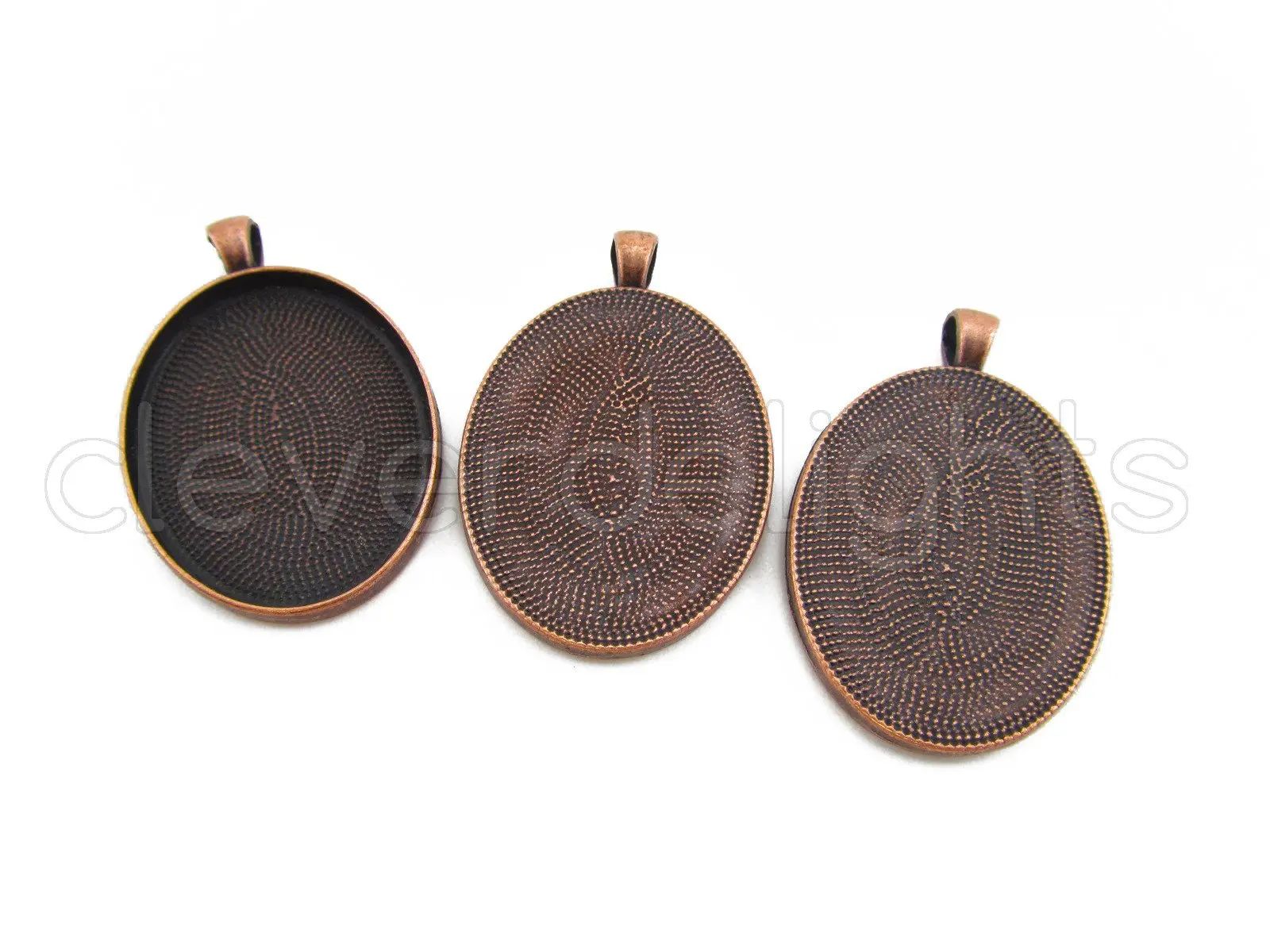 Dome Pendant Cab Clear Magnifying Cabs 30x40mm IGOGO 20 PCS Glass Oval Cabochons