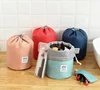 Multifunctional Korean Printed Draw String Washable Polyester Women Cosmetic Bag