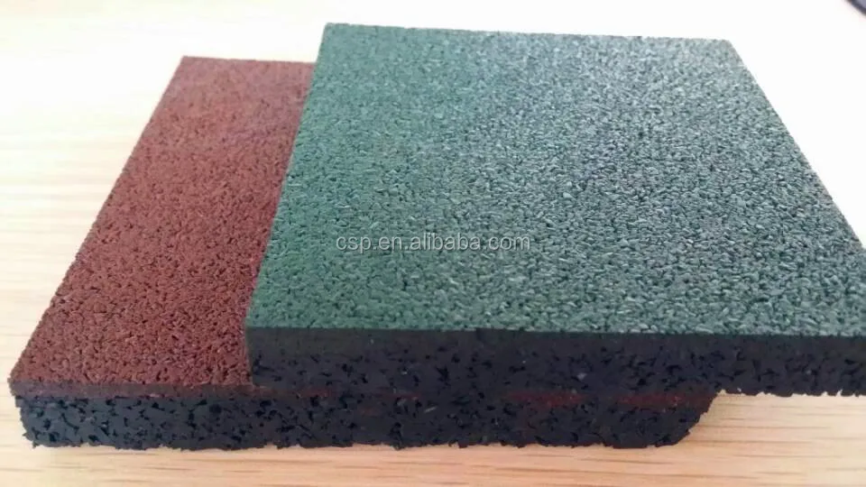 Recycled Rubber Patio Pavers Outdoor Rubber Grain Tile For