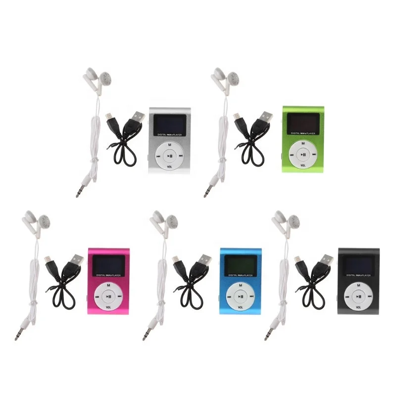 

Running sport Metal Mini Clip MP3 Player With display Screen ,Mp3 Music player for mobile phone with headset, Black,silver,blue,green,purple,gold,hot pink,red