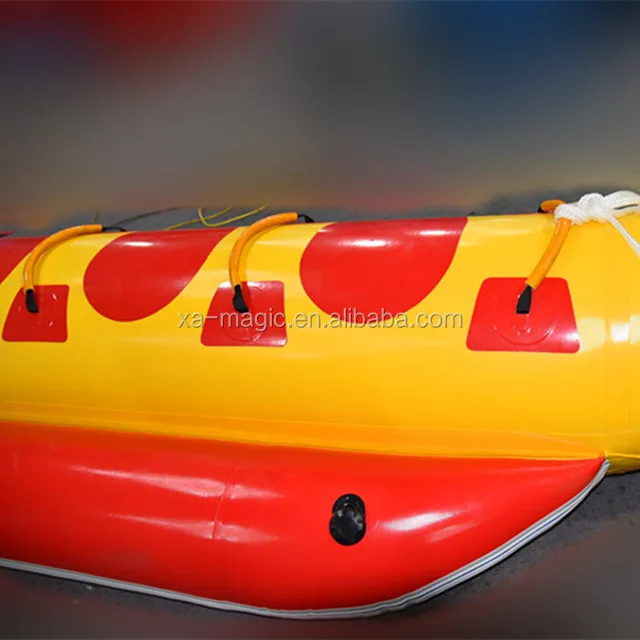 Heavy Duty 4 Passager Inflatable Banana Boat For Skiing & Water