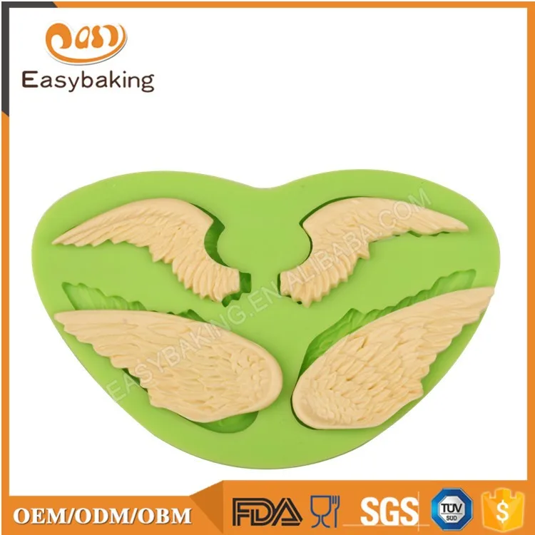 ES-1932 Angel wings shape silicone cake decoration mold fondant tool