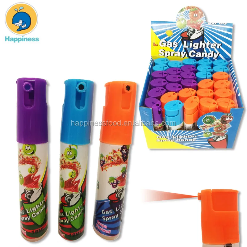 New Type Colorful Gas Lighter Spray Candy Liquid Candy Buy Lighter
