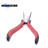 Durable portable household work mini black curved nose pliers