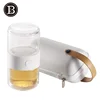 Tea Set Travel Set Glass Teapot Portable with Carrying Case