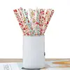 Flexible disposable biodegradable kraft recycled paper drinking wheat straw wrapping paper