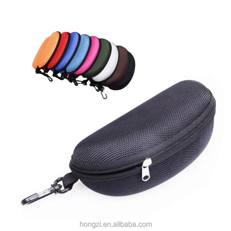 

The compressive glasses box Zipper box tied Portable Zipper Eye Glasses Sunglasses Clam Shell Hard Case