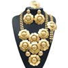 Yulaili Wholesale Fashion Jewelry Sets New Design Gold Plated Necklace Earrings Ring Set Due to 0719-01