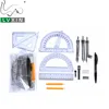 Hot Sale Amazon Low MOQ Geometry 15 Pcs Compass Set With Compass and Rulers