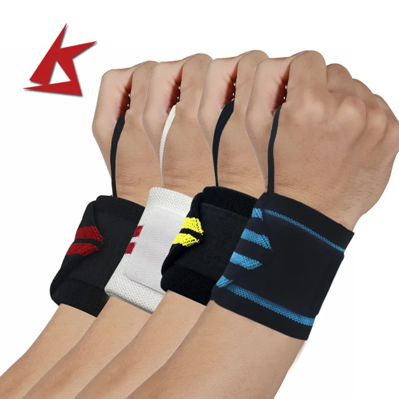 

KS-624# Gym Wrist Wraps Wrist Straps With Fashion, Black and red black and yellow, white and yellow