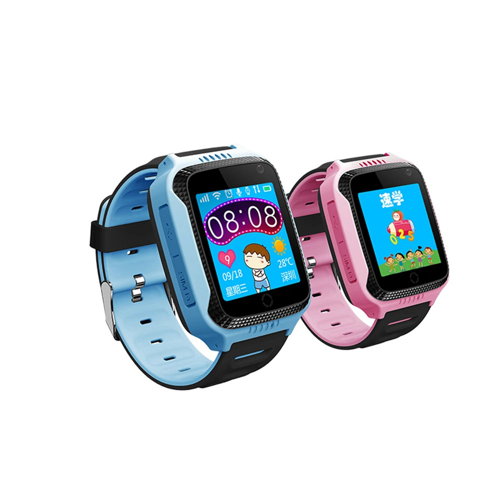 

New Design 2G SOS GPS Tracker Hidden Camera Smart Watch for Kids, Blue;pink;yellow