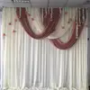 2019 toppest popular new design 3mH x3mW chiffon backdrop event decoration