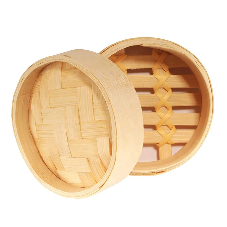 Inch Mini Bamboo Dim Sum Dumpling Steamer Basket For Dessert Party