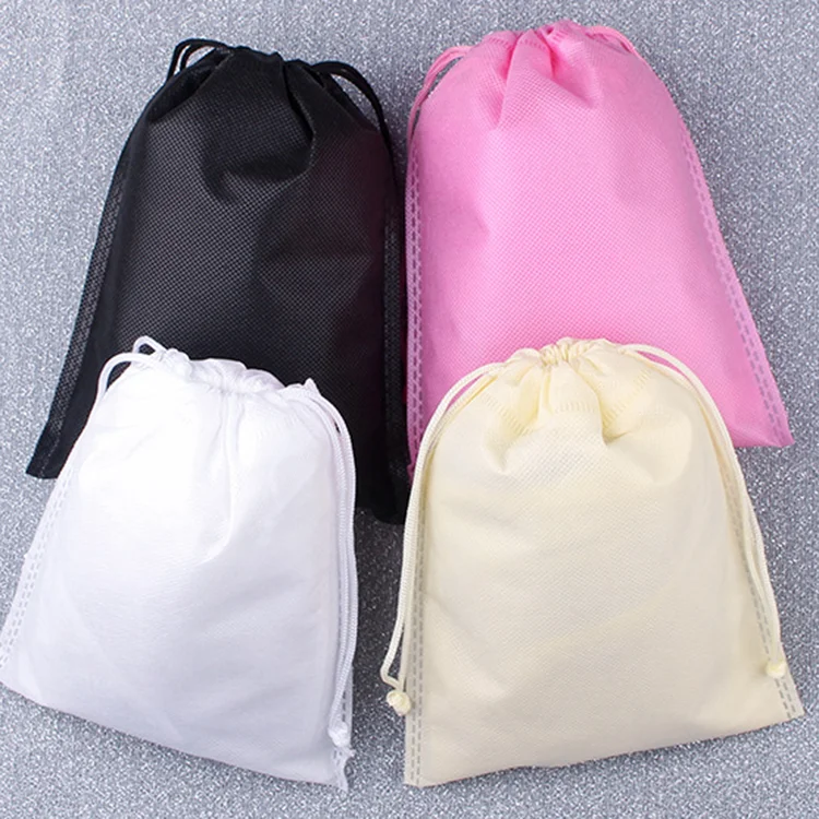 

Customized Logo Cheap Eco Friendly Shopping Bag Non-woven Drawstring Bag with Custom Logo, Customized color